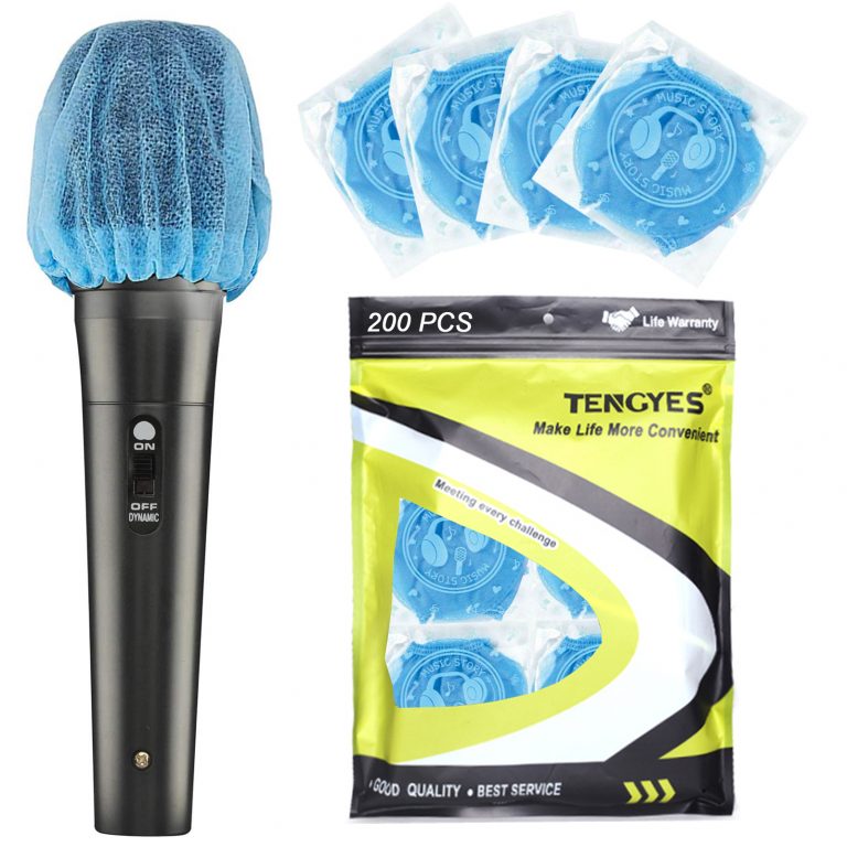 200 PCS (100 Pack) Microphone Hygiene Covers Disposable Nonwoven